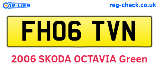 FH06TVN are the vehicle registration plates.