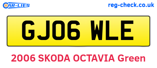 GJ06WLE are the vehicle registration plates.