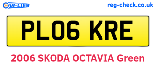 PL06KRE are the vehicle registration plates.