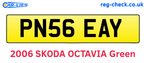 PN56EAY are the vehicle registration plates.