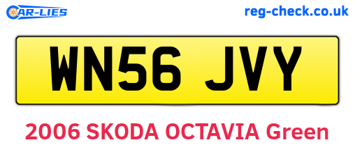 WN56JVY are the vehicle registration plates.