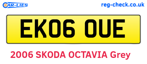EK06OUE are the vehicle registration plates.