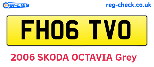 FH06TVO are the vehicle registration plates.