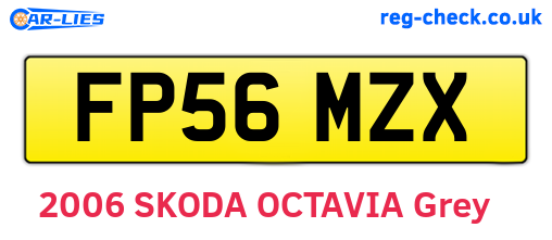 FP56MZX are the vehicle registration plates.