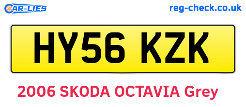 HY56KZK are the vehicle registration plates.