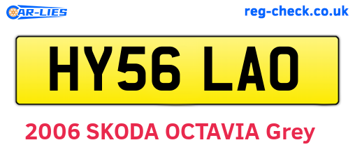 HY56LAO are the vehicle registration plates.