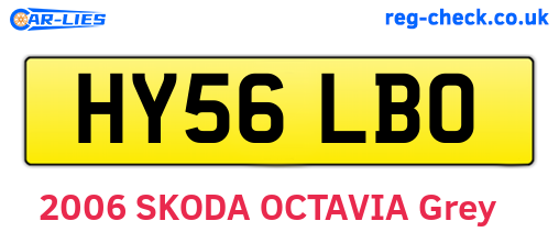 HY56LBO are the vehicle registration plates.