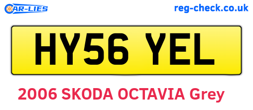 HY56YEL are the vehicle registration plates.