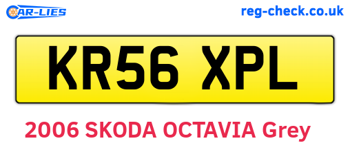 KR56XPL are the vehicle registration plates.