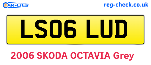 LS06LUD are the vehicle registration plates.