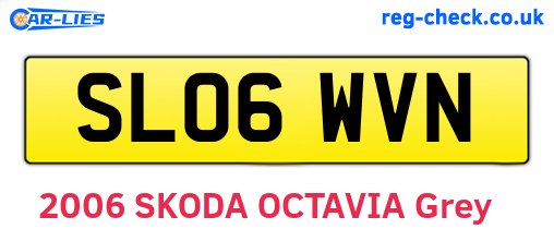 SL06WVN are the vehicle registration plates.
