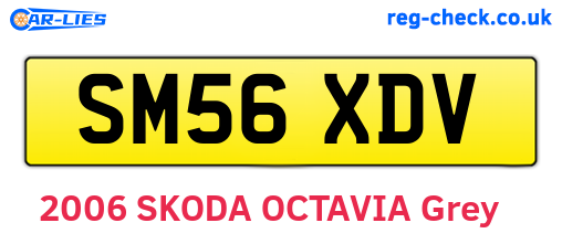 SM56XDV are the vehicle registration plates.