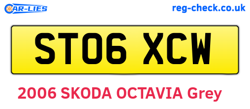 ST06XCW are the vehicle registration plates.