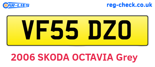 VF55DZO are the vehicle registration plates.