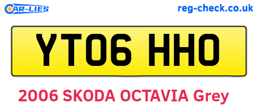 YT06HHO are the vehicle registration plates.