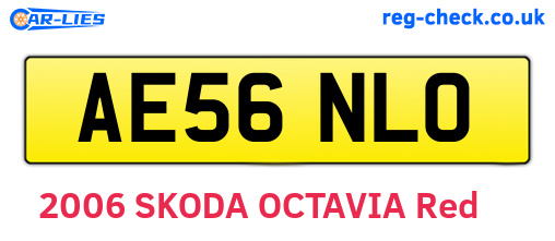AE56NLO are the vehicle registration plates.