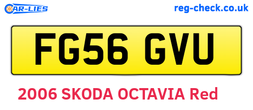FG56GVU are the vehicle registration plates.