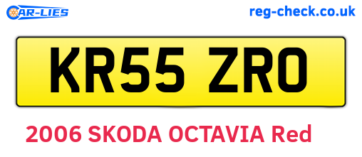 KR55ZRO are the vehicle registration plates.