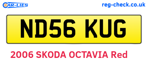 ND56KUG are the vehicle registration plates.