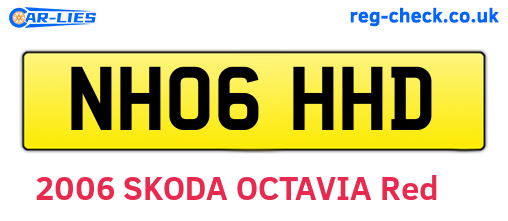 NH06HHD are the vehicle registration plates.
