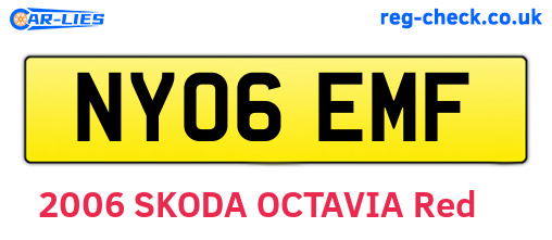 NY06EMF are the vehicle registration plates.