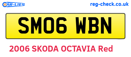 SM06WBN are the vehicle registration plates.