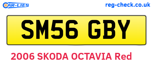 SM56GBY are the vehicle registration plates.