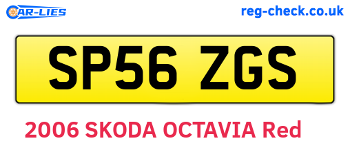 SP56ZGS are the vehicle registration plates.