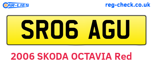 SR06AGU are the vehicle registration plates.