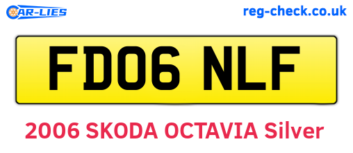 FD06NLF are the vehicle registration plates.