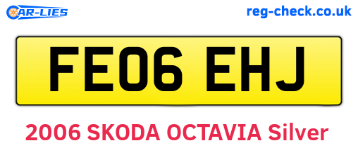 FE06EHJ are the vehicle registration plates.