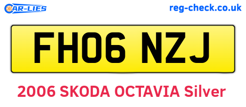 FH06NZJ are the vehicle registration plates.