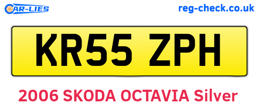 KR55ZPH are the vehicle registration plates.