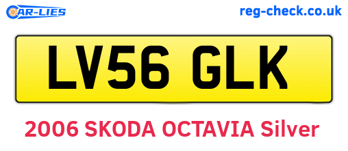 LV56GLK are the vehicle registration plates.