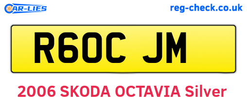 R60CJM are the vehicle registration plates.