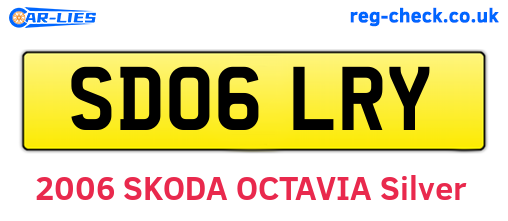 SD06LRY are the vehicle registration plates.