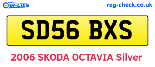SD56BXS are the vehicle registration plates.
