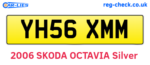 YH56XMM are the vehicle registration plates.