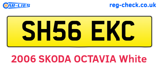 SH56EKC are the vehicle registration plates.