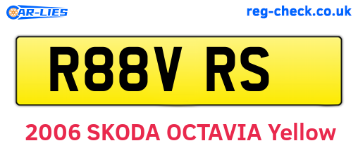 R88VRS are the vehicle registration plates.