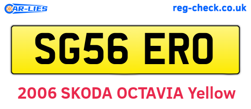 SG56ERO are the vehicle registration plates.