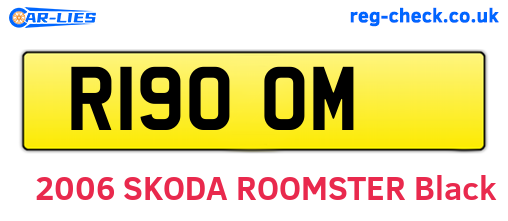 R19OOM are the vehicle registration plates.