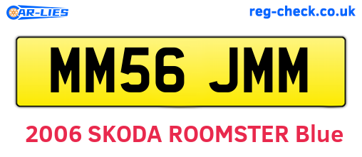 MM56JMM are the vehicle registration plates.