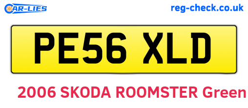 PE56XLD are the vehicle registration plates.