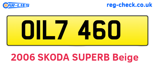 OIL7460 are the vehicle registration plates.