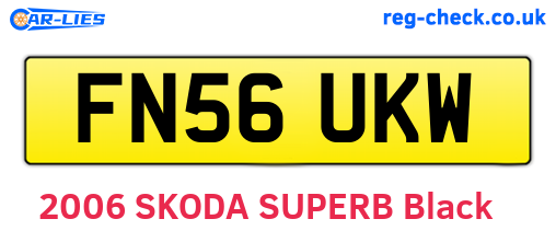 FN56UKW are the vehicle registration plates.