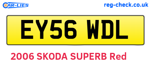 EY56WDL are the vehicle registration plates.