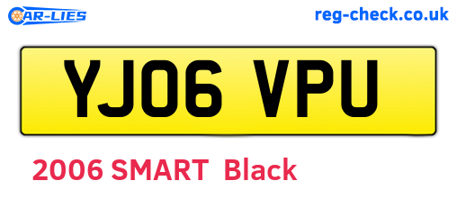 YJ06VPU are the vehicle registration plates.