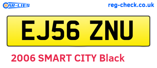 EJ56ZNU are the vehicle registration plates.