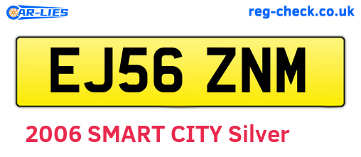 EJ56ZNM are the vehicle registration plates.